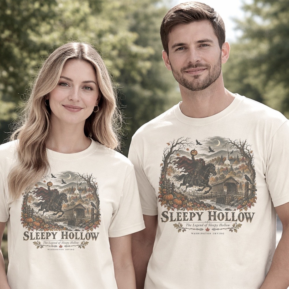 Sleepy Hollow Headless Horseman Rides the Autumn Night Tee